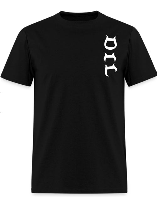 Short sleeve black tee with logo