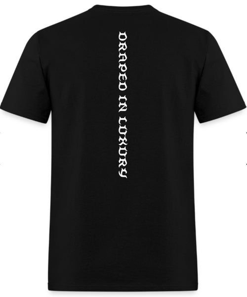Short sleeve black tee with logo