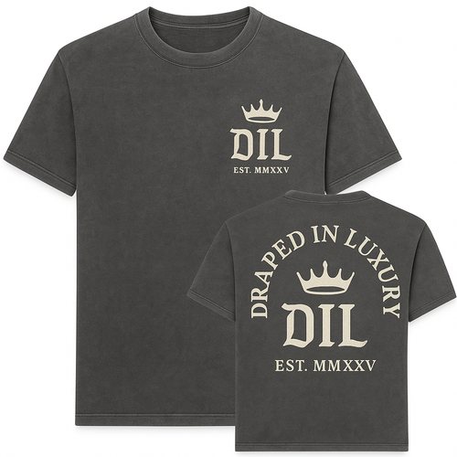 Shirt sleeve tshirt with logo ash wash